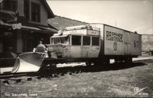 Galloping Goose Snowplow Train Rio Grande Southern CO Sanborn Real Photo RPPC