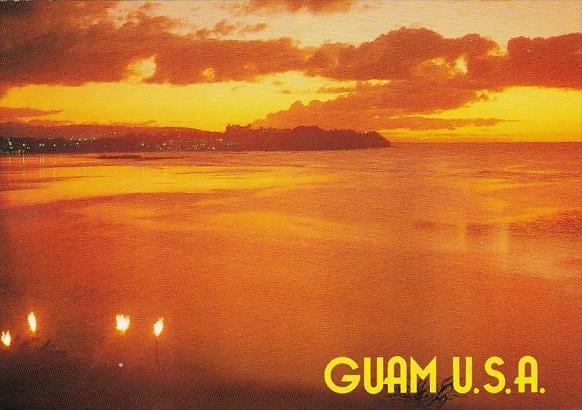 Guam Sunset Over The Pacific