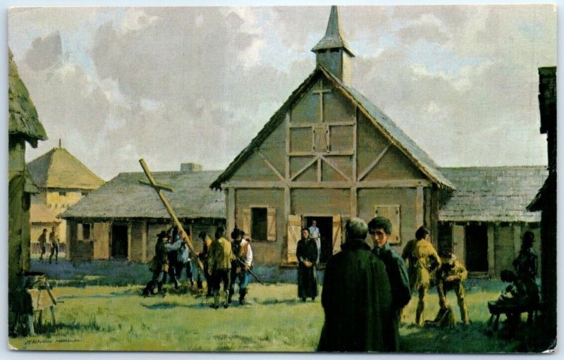 Postcard - Sainte-Marie Among The Hurons by Vernon Mould - Canada 