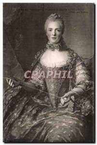 Old Postcard Museum of Versailles Lady adelaide by Nattier