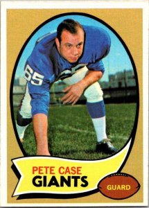 1970 Topps Football Card Pete Case New York Giants sk21541