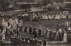 Arrival Of Queen Elizabeth 1909 Bath Pageant Old RPC Real Photo Postcard