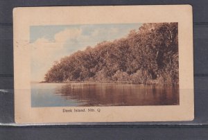 QUEENSLAND, DUNK ISLAND, 1913 ppc., used, stamp removed.