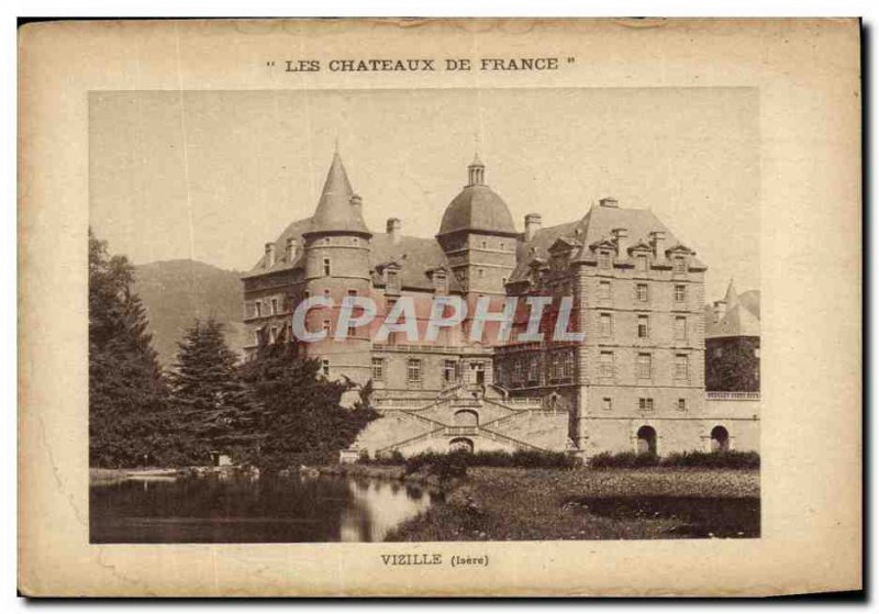 Old Postcard Les Chateaux De France Vizille