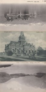 Bellagio Hotel Italy Antique Valentines & River 3x Postcard s