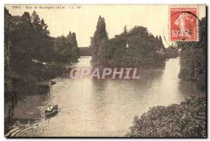 Paris Old Postcard Bois de Boulogne Lake