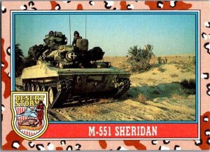 Military 1991 Topps Dessert Storm Card M-551 Sheridan Airborne Assault sk21305