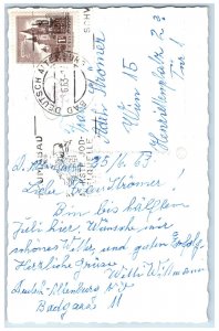 1963 Bad German Altenburg Kuranstalt Thuringia Germany RPPC Photo Postcard