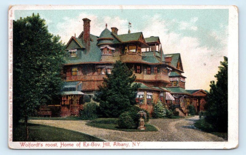 ALBANY, NY New York ~ WOLFORDTS'S ROOST Ex-Gov. Hill Home 1906 Postcard