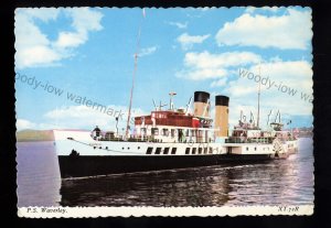 F2881 - Caledonian SP Co. Paddle Steamer - Waverley - built 1947 - postcard