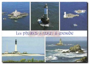 Postcard Modern Lighthouses of the World's End At targe of the Ile de Sein an...