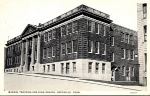 Connecticut Rockville Manual Training and High School 1930 Curteich