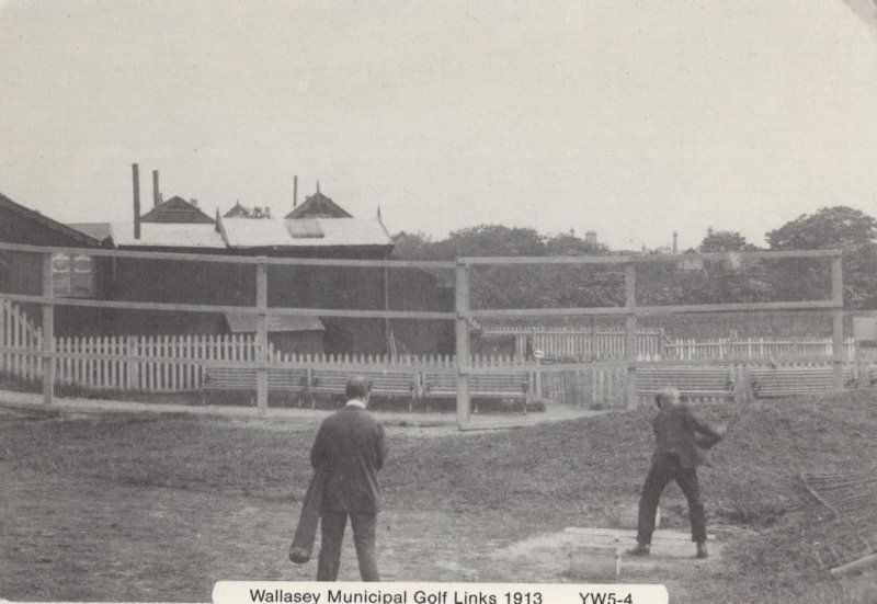 Wallasey Municipal Golf Club Links Real Photo Postcard