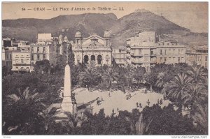 ORAN, La Place d'Armes et le Theatre, Algeria, 10-20s