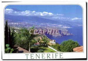 Postcard Modern Tenerife Puerto de la Cruzy Teide