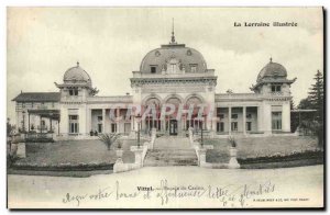 Old Postcard Vittel Facade Du Casino
