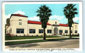 REDLANDS, CA California~ Mutual ORANGE DISTRIBUTORS 1929 Citrus Postcard