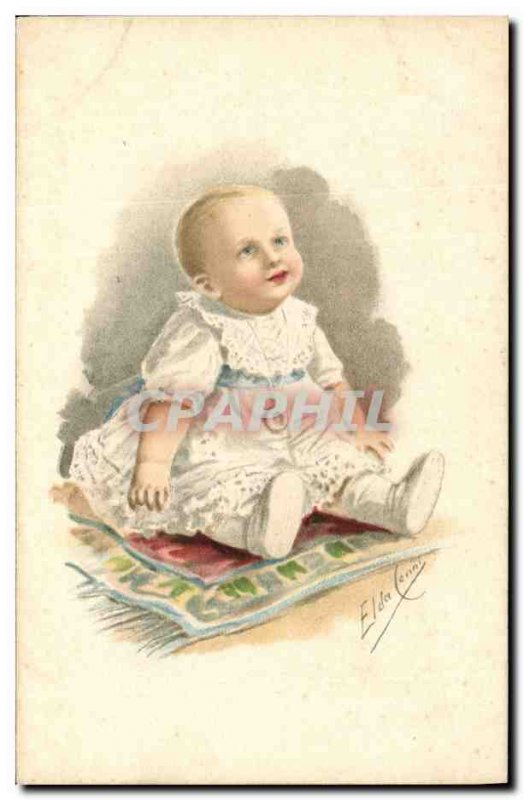 Old Postcard Fantasy Illustrator Child Bebe