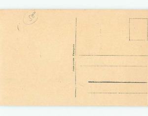 Pre-Chrome foreign risque FAT GIRL IN BATHING SUIT BREAKS DIVING BOARD HL8637