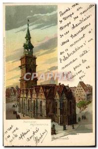 Old Postcard Illustrator Hannover Aegidienkirche