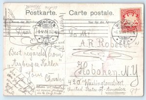 Munich Bavaria Germany Postcard A. Herrmann's Münchner Possen-Ensemble 1909