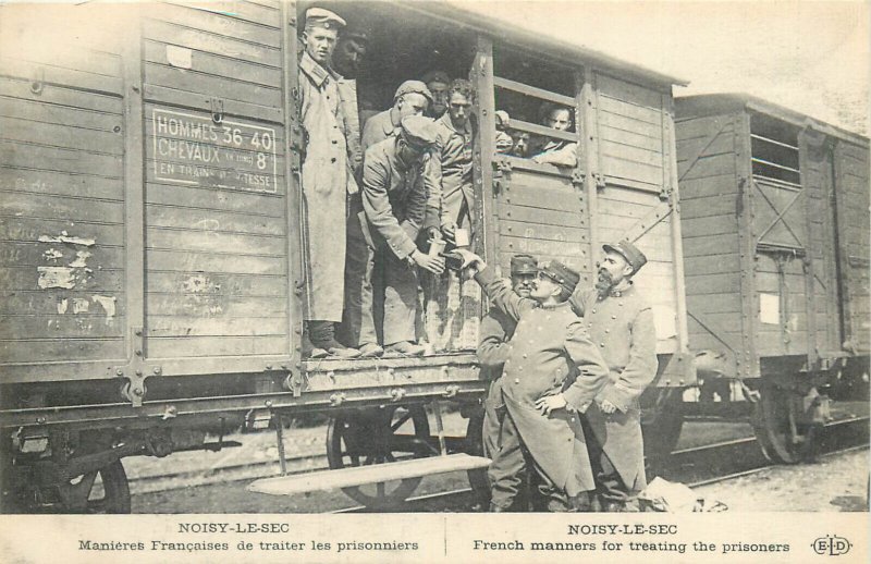 World War I Noisy-le-Sec railway station french ways of treating war prisoners 