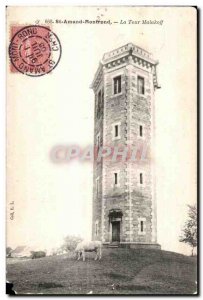 Postcard Old St Amand montrond- Tower Malakoff Pig