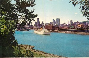 Postcard Canada Montreal harbour skyline Ile Ste Helene