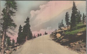 Postcard Approaching Timberline Pikes Peak Auto Highway Colorado Springs CO