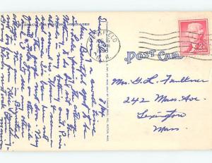 Linen GREETINGS FROM POSTCARD Pittsfield New Hampshire NH ho5945