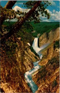 Yellowstone National Park Lower Falls and Grand Canyon 1956