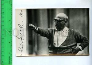242482 ITALY conductor pianist Carlo Zecchi facsimile old photo postcard