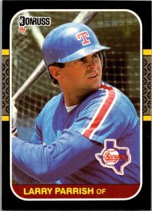 1987 Donruss Baseball Larry Parrish Texas Rangers sk20324