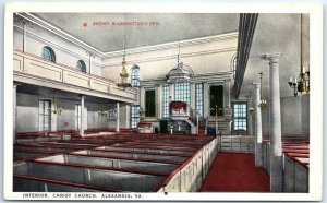 Postcard - Interior, Christ Church, Alexandria, Virginia, USA