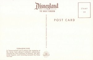 Postcard Submarine Ride Disneyland California