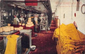 J25/ Minnesota State Prison Postcard c10 Interior Balling Sacking Room 104 