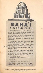 Baha'i A world faith Religion 1914 
