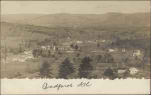 Bradford NH Birdseye View c1910 Real Photo Postcard