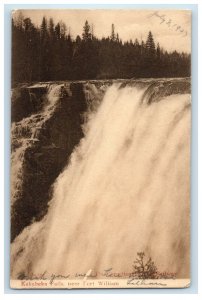 1907 Kakabeka Falls, On Canadian Railway Fort William Ontario Canada Postcard