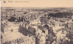 Belgium Bruges Hotel de Ville et Panorama