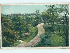 Divided-Back PARK SCENE Pittsburgh Pennsylvania PA hk7433