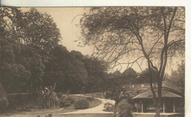 Postal (PostCard) B/N 0233 : Un coin du parc des celestins en Vichy-Francia