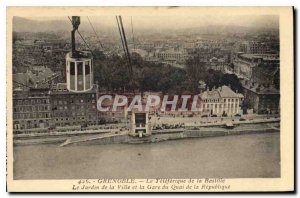 Postcard Old Teleferique Grenoble Bastille The Garden City Pier and Station o...