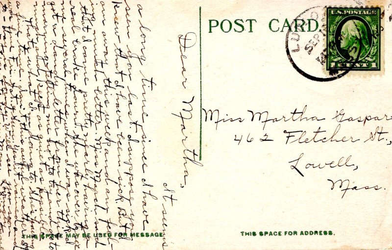 Springfield, Massachusetts - The Chestnut Street School - in 1919