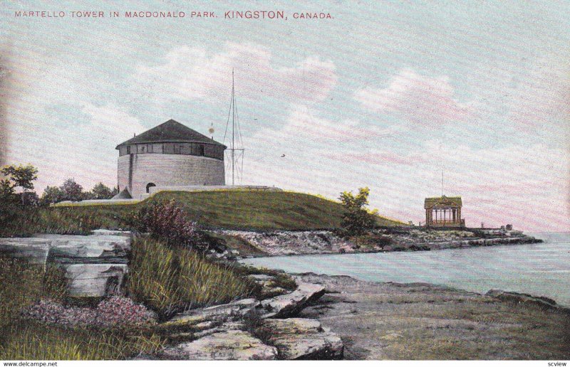 KINGSTON, Ontario, Canada, 1900-1910s; Martello Tower In MacDonald Park