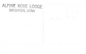 Brighton Utah Alpine Rose Lodge Real Photo Antique Postcard K55322