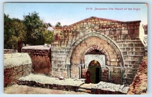 JERUSALEM Church of the Virgin ISRAEL Postcard