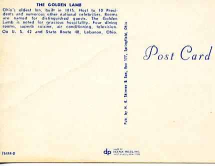 OH - Lebanon, The Golden Lamb Inn