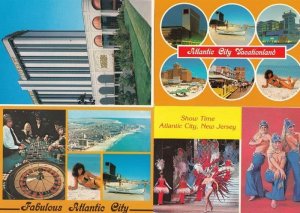 Atlantic City Caesars Palace Roulette Table 4x Postcard s
