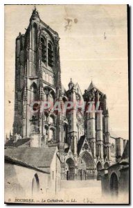 Old Postcard Bourges La Cathedrale